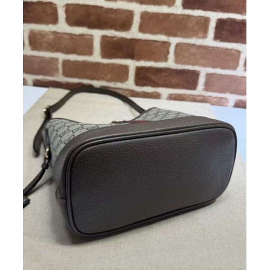Borsa a tracolla piccola Gucci Ophidia Series GG Dark Coffee Replica Replica Perfette Borsa a tracolla piccola Gucci Ophidia Series GG Dark Coffee imitazioni