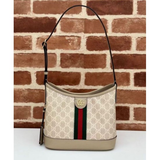 Borsa a tracolla piccola Gucci Ophidia Series GG Crema Replica Replica Perfette Borsa a tracolla piccola Gucci Ophidia Series GG Crema imitazioni