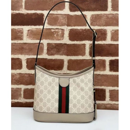 Borsa a tracolla piccola Gucci Ophidia Series GG Crema Replica Replica Perfette Borsa a tracolla piccola Gucci Ophidia Series GG Crema imitazioni