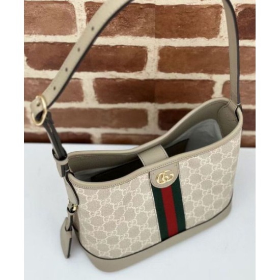Borsa a tracolla piccola Gucci Ophidia Series GG Crema Replica Replica Perfette Borsa a tracolla piccola Gucci Ophidia Series GG Crema imitazioni