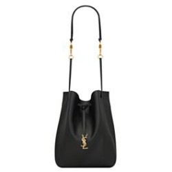 Replica Perfette YSL Saint Laurent Paris Vii Pochon In Pelle Di Agnello Nero imitazioni
