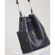 Replica Perfette YSL Saint Laurent Paris Vii Pochon In Pelle Di Agnello Nero imitazioni