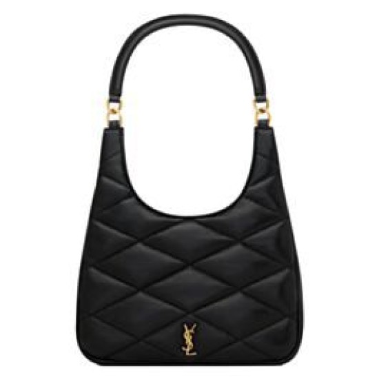 Replica Perfette Imitazione YSL Saint Laurent Sade Hobo In Pelle Di Agnello Nero imitazioni