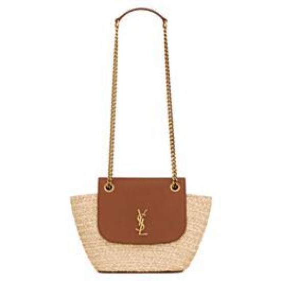 YSL Saint Laurent Mini Manon In Rafia E Pelle Conciata Al Vegetale Invecchiata Caffè Replica Replica Perfette YSL Saint Laurent Mini Manon In Rafia E Pelle Conciata Al Vegetale Invecchiata Caffè imitazioni