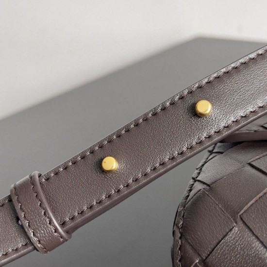 Borsa a tracolla Mini Andiamo Bottega Veneta agnello intrecciata fondente Replica Replica Perfette Borsa a tracolla Mini Andiamo Bottega Veneta agnello intrecciata fondente imitazioni
