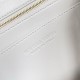 Replica Perfette Bottega Veneta Andiamo Piccolo East/West Borsa Agnello Intrecciata Bianca imitazioni