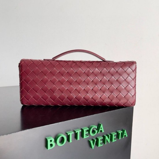 Pochette Andiamo di Bottega Veneta con Manico Agnello Intrecciato Barolo Replica Replica Perfette Pochette Andiamo di Bottega Veneta con Manico Agnello Intrecciato Barolo imitazioni