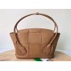 Borsa Media Arco Bottega Veneta Granata Caramello Replica Replica Perfette Borsa Media Arco Bottega Veneta Granata Caramello imitazioni