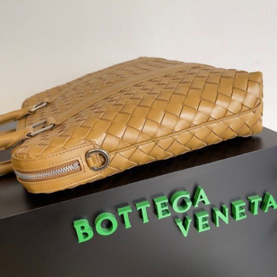 Replica Perfette Cartella Grande Bottega Veneta Vitello Intrecciato Marrone imitazioni