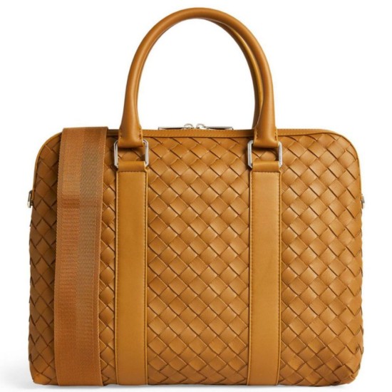 Replica Perfette Cartella Grande Bottega Veneta Vitello Intrecciato Marrone imitazioni