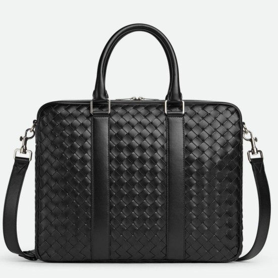 Cartella Grande Bottega Veneta Vitello Intrecciato Nero Replica Replica Perfette Cartella Grande Bottega Veneta Vitello Intrecciato Nero imitazioni