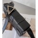 Replica Perfette Bottega Veneta Cassett Borsa vitello stropicciata nera imitazioni