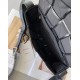 Replica Perfette Bottega Veneta Cassett Borsa vitello stropicciata nera imitazioni