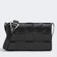 Replica Perfette Bottega Veneta Cassett Borsa vitello stropicciata nera imitazioni