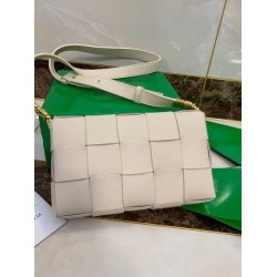 Bottega Veneta Cassette Borsa Bianco Granato