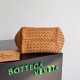 Borse Replica Mini Cabat Bottega Veneta agnello intrecciata color caramello qualità specchio Replica Perfette Borse Mini Cabat Bottega Veneta agnello intrecciata color caramello imitazioni