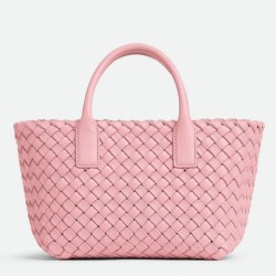 Bottega Veneta Mini Cabat Borse Ribbon Intrecciato Agnello