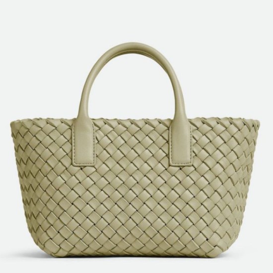 Bottega Veneta Mini Cabat Borse Replica Alta Qualità Travertino Intrecciato Agnello qualità specchio Replica Perfette Bottega Veneta Mini Cabat Borse Alta Qualità Travertino Intrecciato Agnello imitazioni