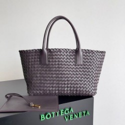Borsa Cabat media Bottega Veneta Intrecciato fondente agnello Replica Replica Perfette Borsa Cabat media Bottega Veneta Intrecciato fondente agnello imitazioni