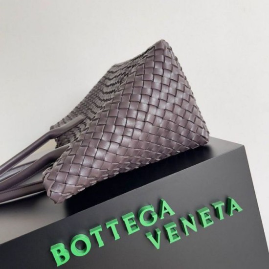 Borsa Cabat media Bottega Veneta Intrecciato fondente agnello Replica Replica Perfette Borsa Cabat media Bottega Veneta Intrecciato fondente agnello imitazioni