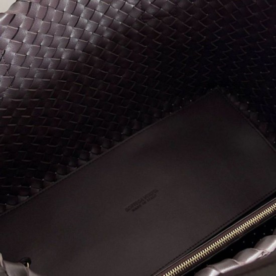 Borsa Cabat media Bottega Veneta Intrecciato fondente agnello Replica Replica Perfette Borsa Cabat media Bottega Veneta Intrecciato fondente agnello imitazioni
