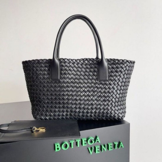 Imitazioni borse griffate Cabat media Bottega Veneta agnello intrecciata nera Replica Replica Perfette Imitazioni borse griffate Cabat media Bottega Veneta agnello intrecciata nera imitazioni