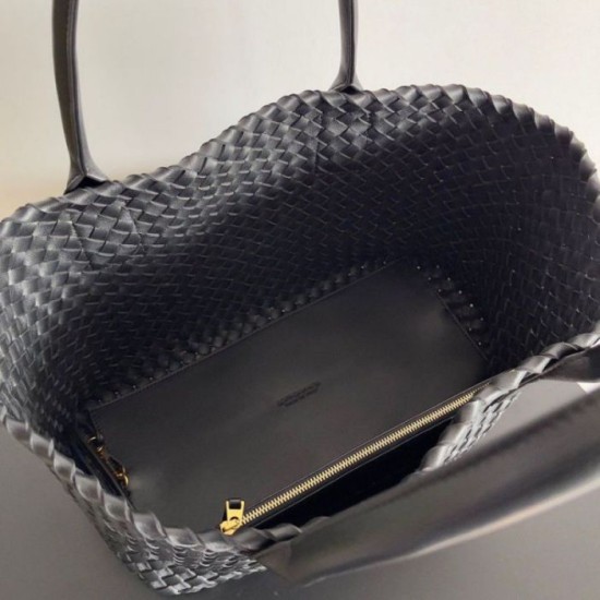Imitazioni borse griffate Cabat media Bottega Veneta agnello intrecciata nera Replica Replica Perfette Imitazioni borse griffate Cabat media Bottega Veneta agnello intrecciata nera imitazioni
