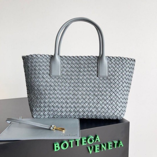 Replica Perfette Bottega Veneta Cabat Media Thunder Intrecciato Agnello imitazioni