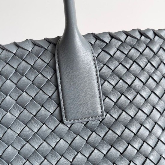Replica Perfette Bottega Veneta Cabat Media Thunder Intrecciato Agnello imitazioni