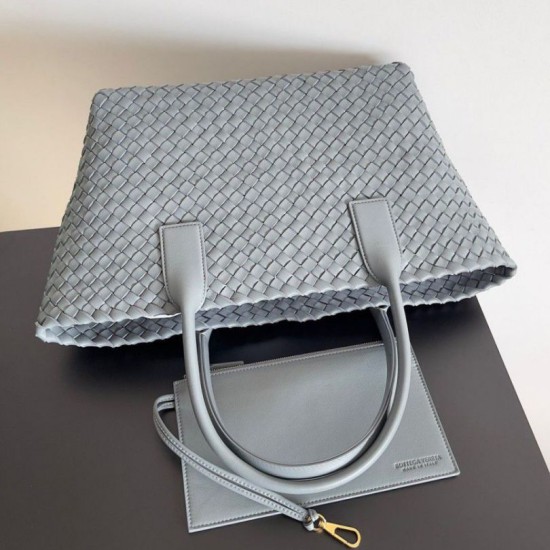 Replica Perfette Bottega Veneta Cabat Media Thunder Intrecciato Agnello imitazioni