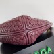Replica Perfette Borsa piccola Clicker di Bottega Veneta agnello intrecciata bordeaux imitazioni
