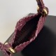 Replica Perfette Borsa piccola Clicker di Bottega Veneta agnello intrecciata bordeaux imitazioni
