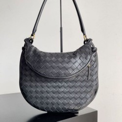 Borsa Replica Bottega Veneta Gemelli Media Agnello Intrecciato Nera qualità specchio Replica Perfette Borsa 1:1 Bottega Veneta Gemelli Media Agnello Intrecciato Nera imitazioni