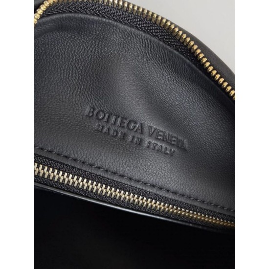 Borsa Replica Bottega Veneta Gemelli Media Agnello Intrecciato Nera qualità specchio Replica Perfette Borsa 1:1 Bottega Veneta Gemelli Media Agnello Intrecciato Nera imitazioni
