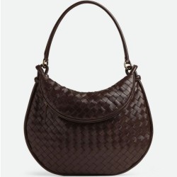 grande Bottega Veneta Gemelli agnello intrecciata fondente