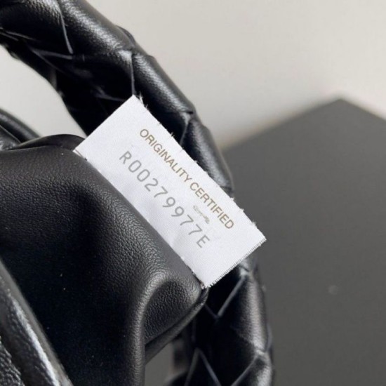 Bottega Veneta Mini Hop Borsa vitello intrecciata nera Replica Replica Perfette Bottega Veneta Mini Hop Borsa vitello intrecciata nera imitazioni