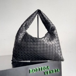 Borsa Hop Piccola Bottega Veneta Vitello Intrecciato Nero Replica Replica Perfette Borsa Hop Piccola Bottega Veneta Vitello Intrecciato Nero imitazioni