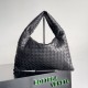 Borsa Hop Piccola Bottega Veneta Vitello Intrecciato Nero Replica Replica Perfette Borsa Hop Piccola Bottega Veneta Vitello Intrecciato Nero imitazioni