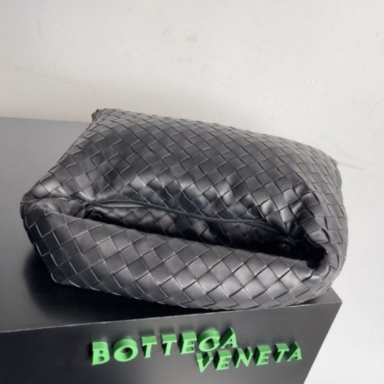Borsa Hop Piccola Bottega Veneta Vitello Intrecciato Nero Replica Replica Perfette Borsa Hop Piccola Bottega Veneta Vitello Intrecciato Nero imitazioni