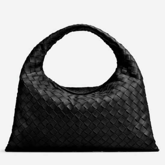 Borsa Hop Piccola Bottega Veneta Vitello Intrecciato Nero Replica Replica Perfette Borsa Hop Piccola Bottega Veneta Vitello Intrecciato Nero imitazioni