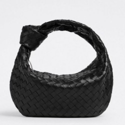 Replica Perfette Bottega Veneta BV Jodie Teen Bora Pari Nero Intrecciato imitazioni