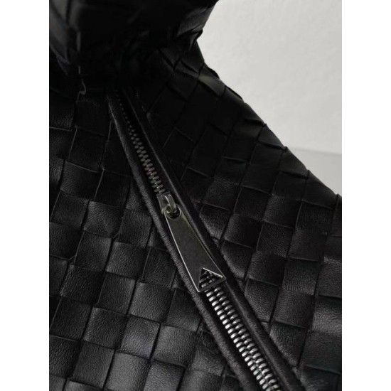 Bottega Veneta BV Jodie Teen Bora Pari replica Nero Intrecciato qualità specchio Replica Perfette Bottega Veneta BV Jodie Teen Bora Pari Nero Intrecciato imitazioni