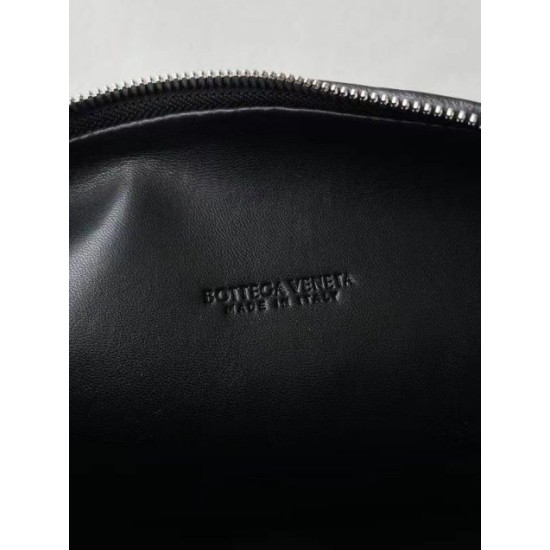Bottega Veneta BV Jodie Teen Bora Pari replica Nero Intrecciato qualità specchio Replica Perfette Bottega Veneta BV Jodie Teen Bora Pari Nero Intrecciato imitazioni