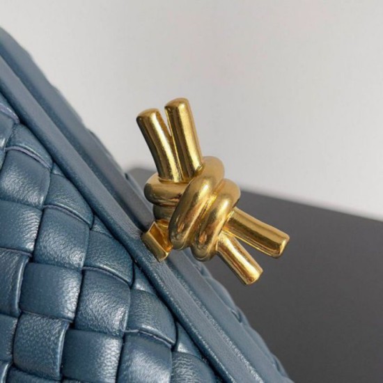 Replica Perfette Bottega Veneta Knot Minaudiere Clutch Space Intrecciato Agnello imitazioni
