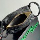 Borsa Replica a tracolla Bottega Veneta Piccolo Loop agnello intrecciata nera qualità specchio Replica Perfette Borsa 1:1 a tracolla Bottega Veneta Piccolo Loop agnello intrecciata nera imitazioni