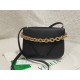 Bottega Veneta Mount Medium Envelope Borsa vitello nera Replica Replica Perfette Bottega Veneta Mount Medium Envelope Borsa vitello nera imitazioni