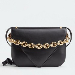 Replica Perfette Bottega Veneta Mount Medium Envelope Borsa vitello nera imitazioni
