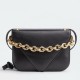 Bottega Veneta Mount Medium Envelope Borsa vitello nera Replica Replica Perfette Bottega Veneta Mount Medium Envelope Borsa vitello nera imitazioni