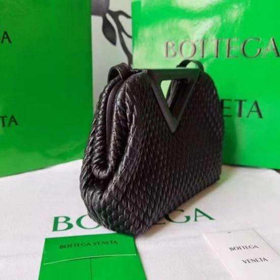 Bottega Veneta Piccolo Point Borsa Nero Trapuntato Replica Replica Perfette Bottega Veneta Piccolo Point Borsa Nero Trapuntato imitazioni