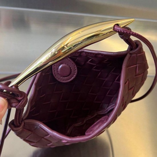 Replica Perfette Bottega Veneta Mini Borsa Sardine Barolo Intrecciato Agnello imitazioni